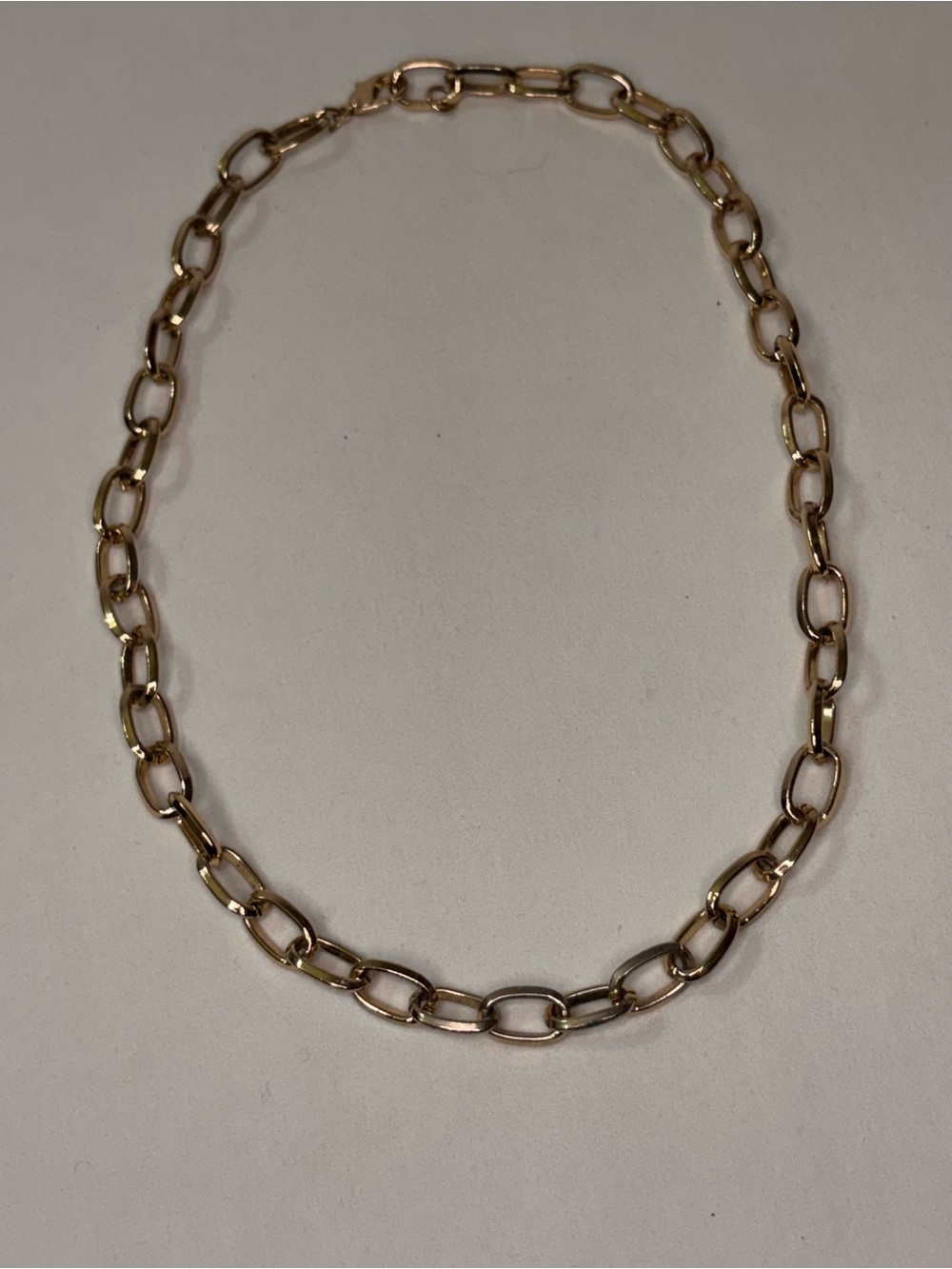 Source Unknown Gold Open Link Necklace